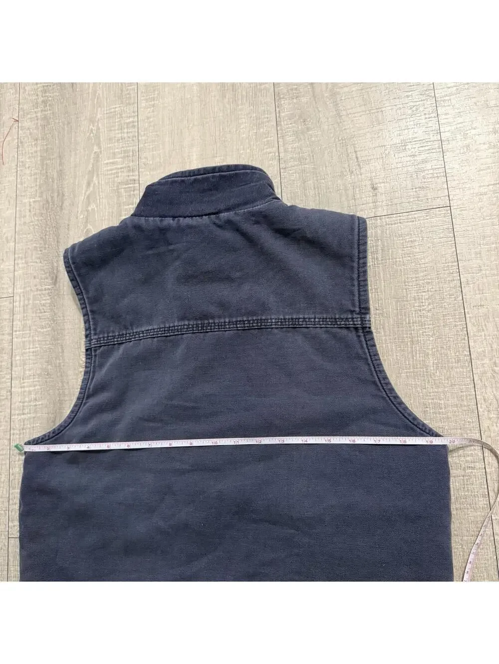 Carhartt Vest Mens Small Blue Flame Resistant Mock Neck Sherpa Lined Safety